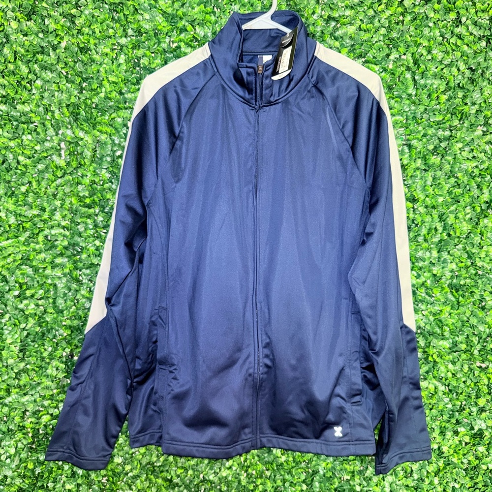 Xersion Men's Navy and White Performance Jacket